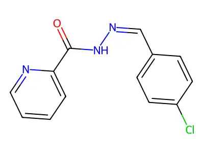 N'-(4-Chlorobenzylidene)-2-pyridinecarbohydrazide structure