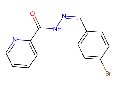 N'-[(E)-(4-bromophenyl)methylidene]pyridine-2-carbohydrazide structure
