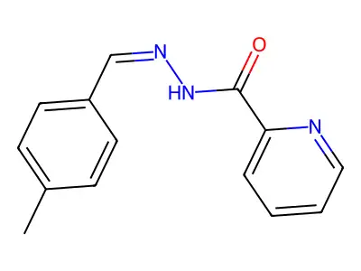 N'-[(E)-(4-methylphenyl)methylidene]pyridine-2-carbohydrazide structure