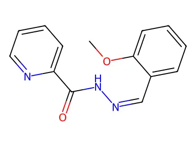 N'-(2-Methoxybenzylidene)-2-pyridinecarbohydrazide structure