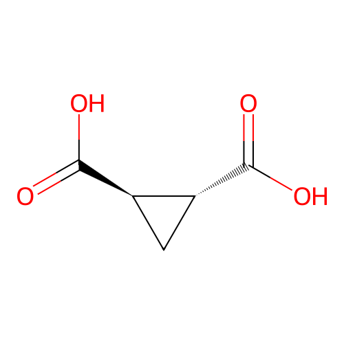 1,2-Cyclopropanedicarboxylic acid, trans- structure