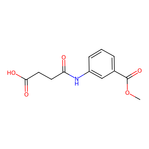 4-[3-(Methoxycarbonyl)anilino]-4-oxobutanoic acid structure