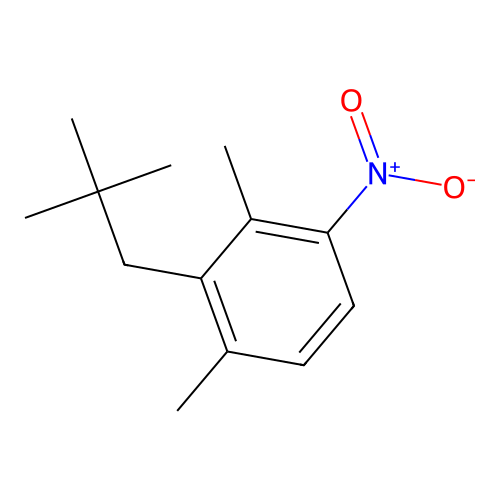 1,3-Dimethyl-2-neopentyl-4-nitrobenzene structure
