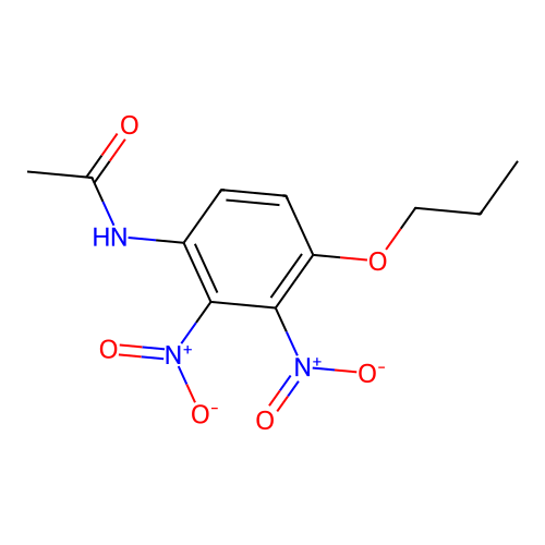 N-(2,3-dinitro-4-propoxyphenyl)acetamide structure