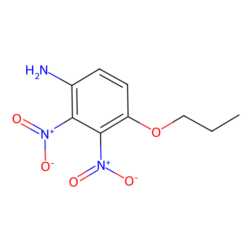 2,3-Dinitro-4-propoxyaniline structure