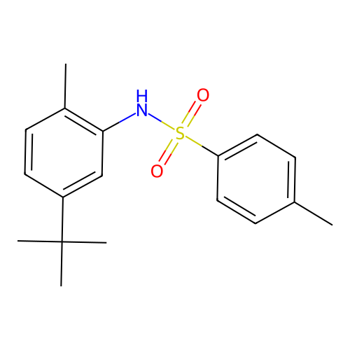 N-(5-tert-butyl-2-methylphenyl)-4-methylbenzenesulfonamide structure