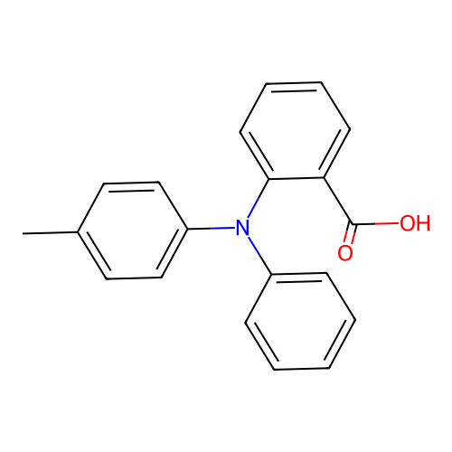 2-[4-Methyl(phenyl)anilino]benzoic acid structure