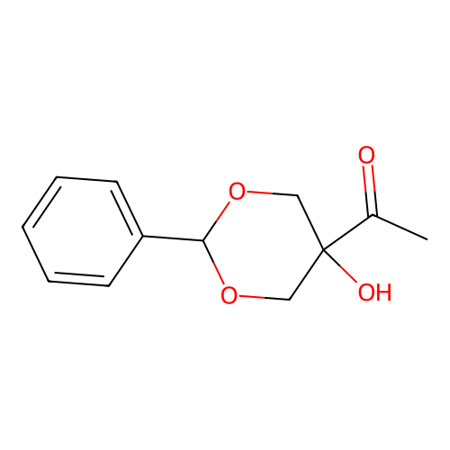 1-(5-Hydroxy-2-phenyl-1,3-dioxan-5-yl)ethanone structure