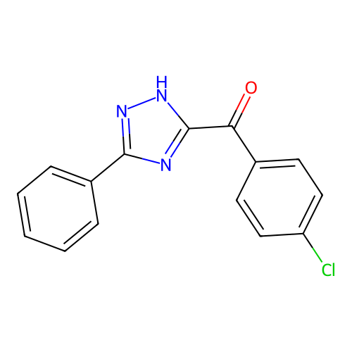 (4-chlorophenyl)(5-phenyl-4H-1,2,4-triazol-3-yl)methanone structure