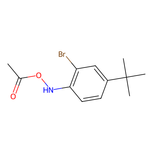 (2-Bromo-4-tert-butylanilino) acetate structure