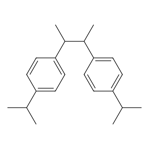 1-Isopropyl-4-[2-(4-isopropylphenyl)-1-methylpropyl]benzene structure