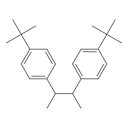 1-Tert-butyl-4-[2-(4-tert-butylphenyl)-1-methylpropyl]benzene structure