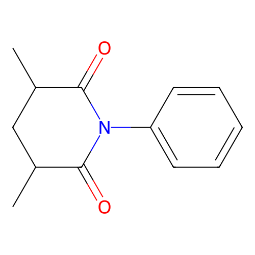 3,5-Dimethyl-1-phenyl-2,6-piperidinedione structure