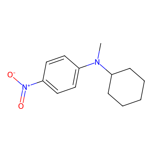 N-cyclohexyl-N-methyl-4-nitroaniline structure