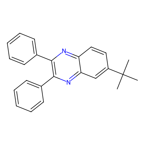 6-Tert-butyl-2,3-diphenylquinoxaline structure