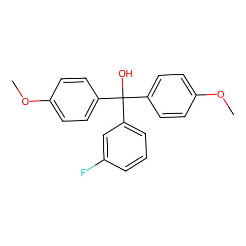 (3-Fluorophenyl)-bis(4-methoxyphenyl)methanol structure