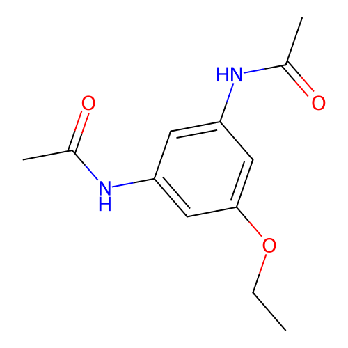 N-(3-acetamido-5-ethoxyphenyl)acetamide structure