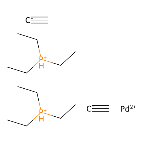 Palladium, diethynylbis(triethylphosphine)- structure