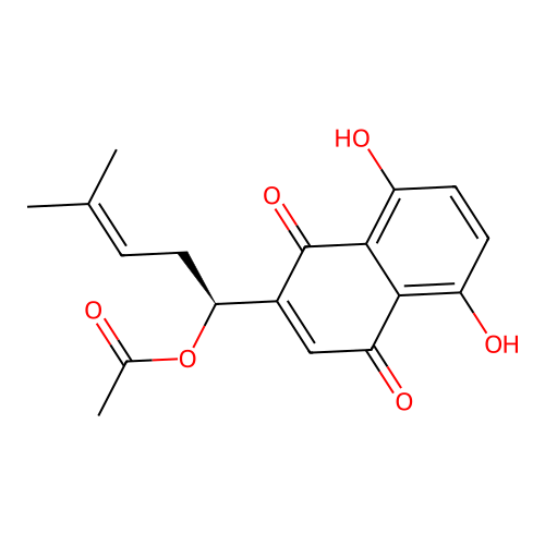 Acetylalkannin structure