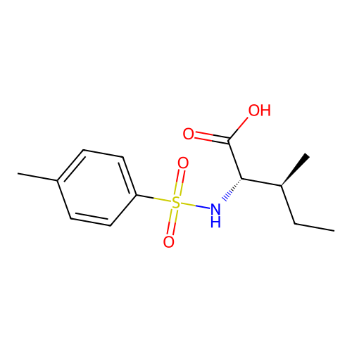 N-(P-Tosyl)-L-isoleucine structure