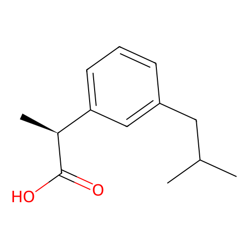 (S)-2-(3-Isobutylphenyl)propanoic acid structure
