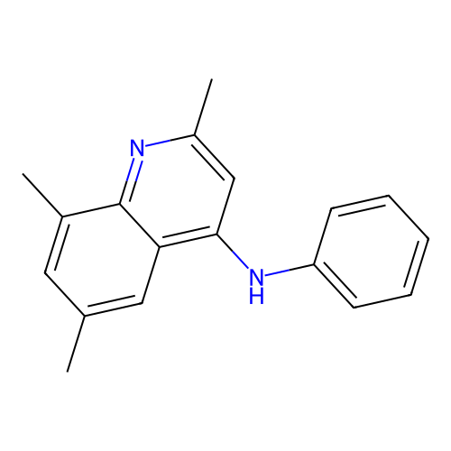 2,6,8-trimethyl-N-phenyl-4-quinolinamine structure