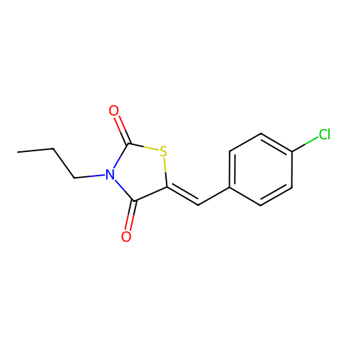 5-[(4-Chlorophenyl)methylidene]-3-propyl-1,3-thiazolidine-2,4-dione structure
