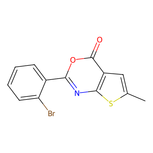 2-(2-Bromophenyl)-6-methylthieno[2,3-d][1,3]oxazin-4-one structure