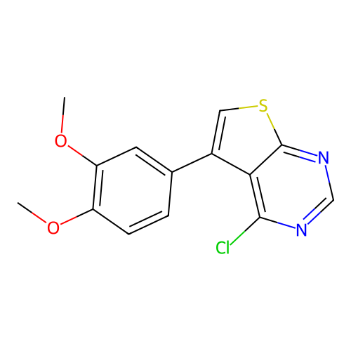 4-Chloro-5-(3,4-dimethoxyphenyl)thieno[2,3-d]pyrimidine structure