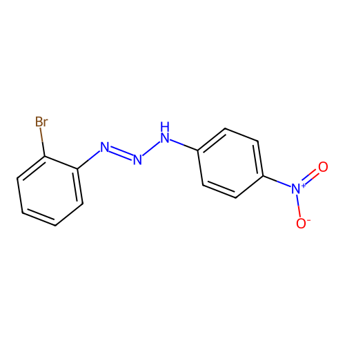 N-[(2-bromophenyl)diazenyl]-4-nitroaniline structure