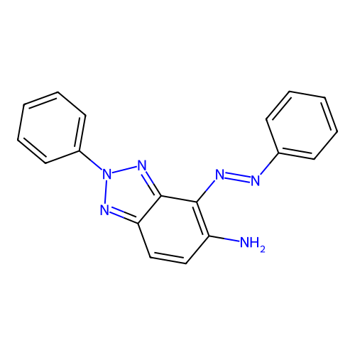 2-phenyl-4-(phenyldiazenyl)-2H-1,2,3-benzotriazol-5-amine structure