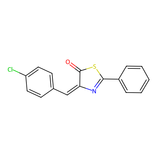 4-[(4-Chlorophenyl)methylidene]-2-phenyl-1,3-thiazol-5-one structure