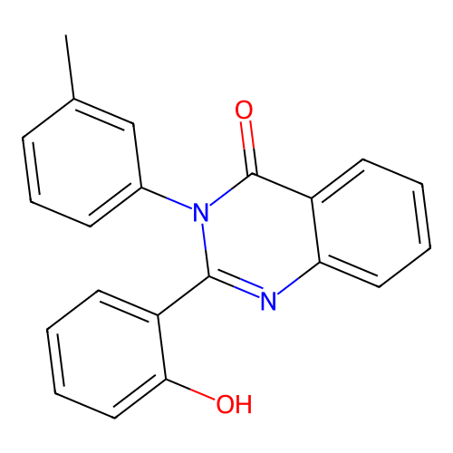 2-(2-hydroxyphenyl)-3-(3-methylphenyl)-4(3H)-quinazolinone structure