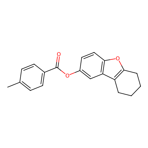 6,7,8,9-Tetrahydrodibenzo[b,d]furan-2-yl 4-methylbenzoate structure
