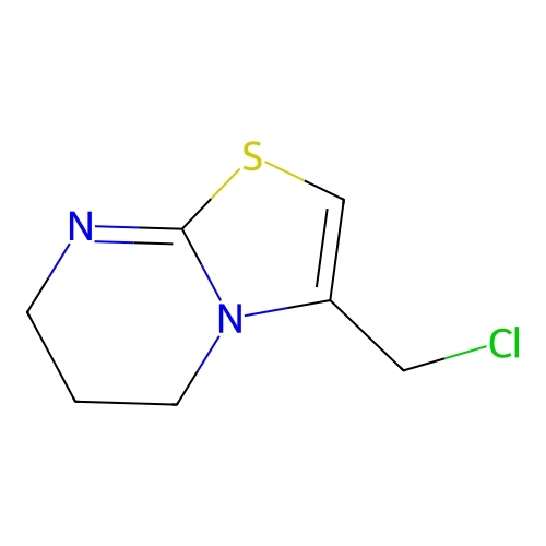 3-(chloromethyl)-6,7-dihydro-5H-[1,3]thiazolo[3,2-a]pyrimidine structure