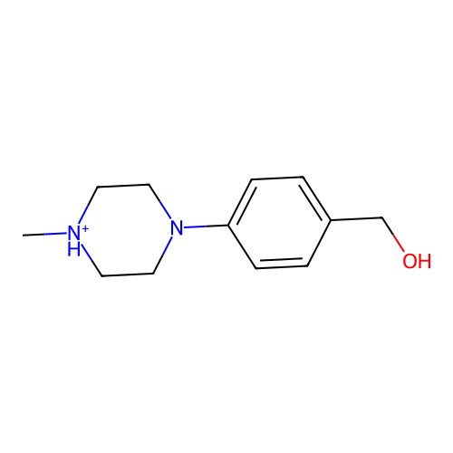 [4-(4-Methylpiperazin-4-ium-1-yl)phenyl]methanol structure