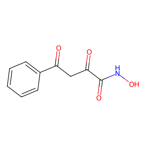 N-hydroxy-2,4-dioxo-4-phenylbutanamide structure