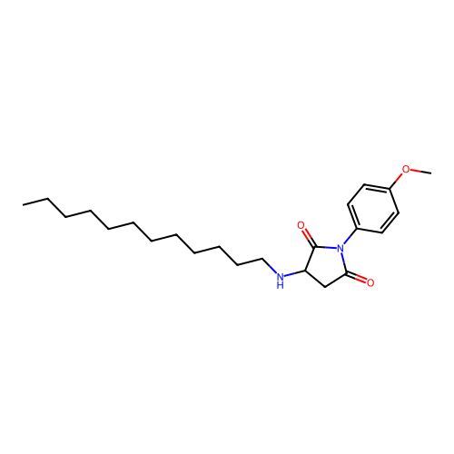 3-(Dodecylamino)-1-(4-methoxyphenyl)pyrrolidine-2,5-dione structure