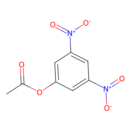 Phenol, 3,5-dinitro-O-acetyl- structure