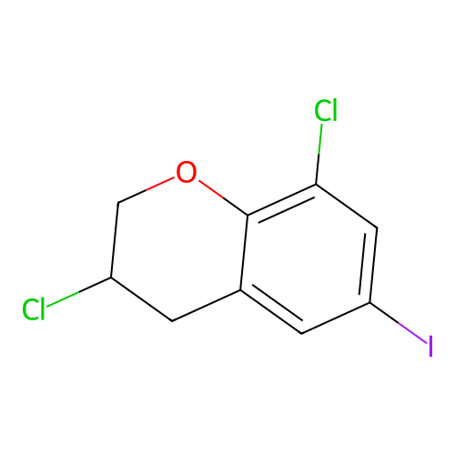 3,8-Dichloro-6-iodochromane structure