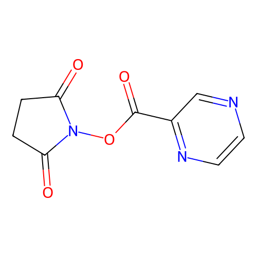 1-[(Pyrazinylcarbonyl)oxy]-2,5-pyrrolidinedione structure