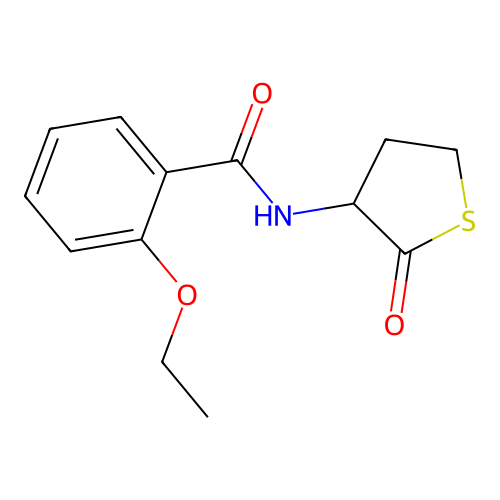 2-ethoxy-N-(2-oxotetrahydrothiophen-3-yl)benzamide structure