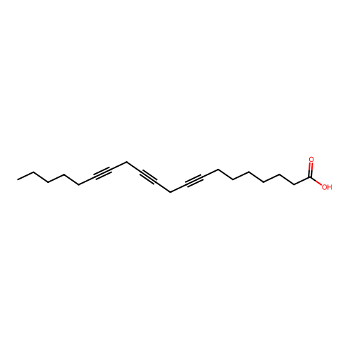 8,11,14,18-Eicosatetraynoic acid structure