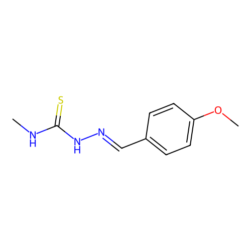 (2E)-2-[(4-Methoxyphenyl)methylene]-N-methylhydrazinecarbothioamide structure
