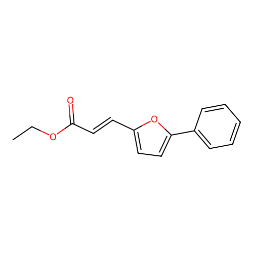 Ethyl 3-(5-phenylfuran-2-yl)acrylate structure