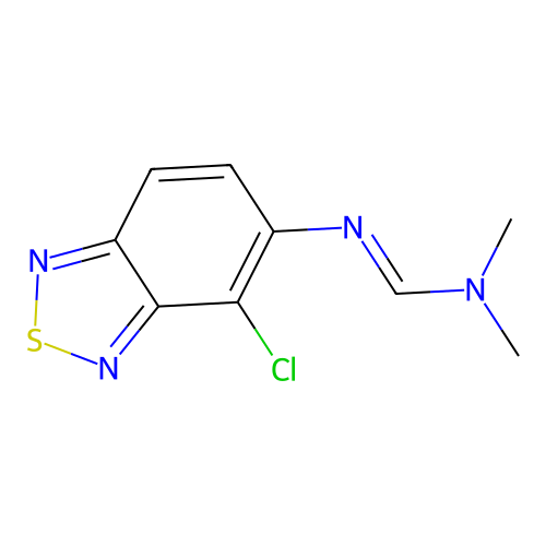 4-Chloro-5-dimethylaminomethyleneamino-2,1,3-benzothiadiazole structure
