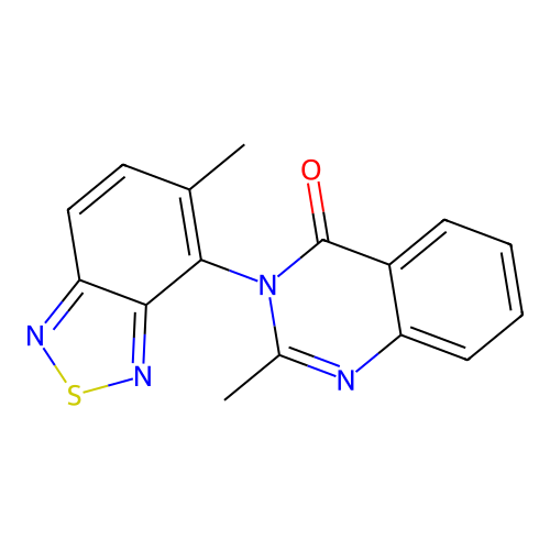 2-methyl-3-(5-methyl-2,1,3-benzothiadiazol-4-yl)-4(3H)-quinazolinone structure
