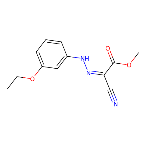 Methyl 2-cyano-2-[(3-ethoxyphenyl)hydrazinylidene]acetate structure