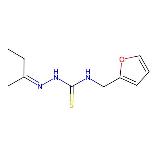 1-(Butan-2-ylideneamino)-3-(furan-2-ylmethyl)thiourea structure