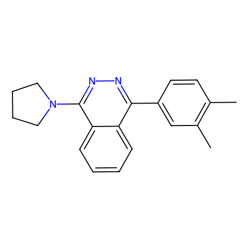 1-(3,4-Dimethylphenyl)-4-(1-pyrrolidinyl)phthalazine structure